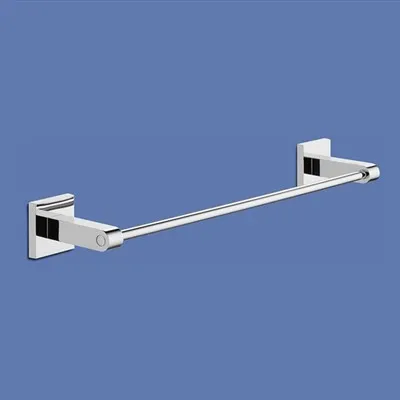 Barra de toalla de riel individual de acero sin inoxidación de tubo redondo de base cuadrada